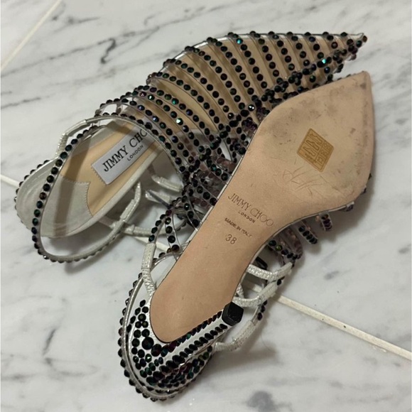Jimmy Choo embellished PVC slides - Picture 3 of 7